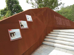 东阿耐候钢挡土墙